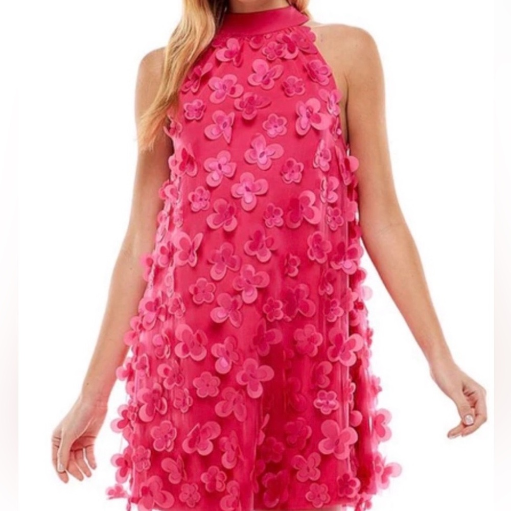 TCEC Pink Floral Mini Dress